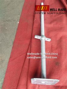 914mm Layher Type Scaffolding Screw Jack Base to Norway HDG