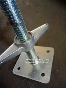 Adjustable Screw Jack Base Plate Layher Leveling Spindle