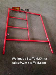 3 foot scaffolding frame with fast lock to Trinidad red coated