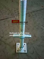 Scaffold Screw Jack With Socket Tube Base for Small Slop Construction